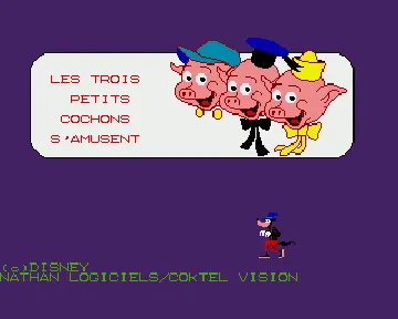 Trois Petits Cochons s'Amusent, Les screen shot title